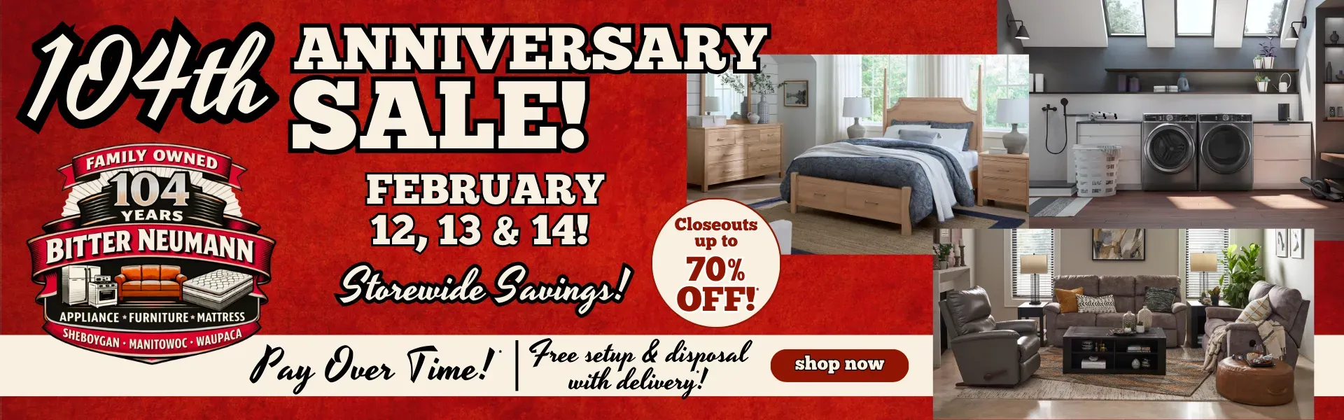 104th Anniversary Sale